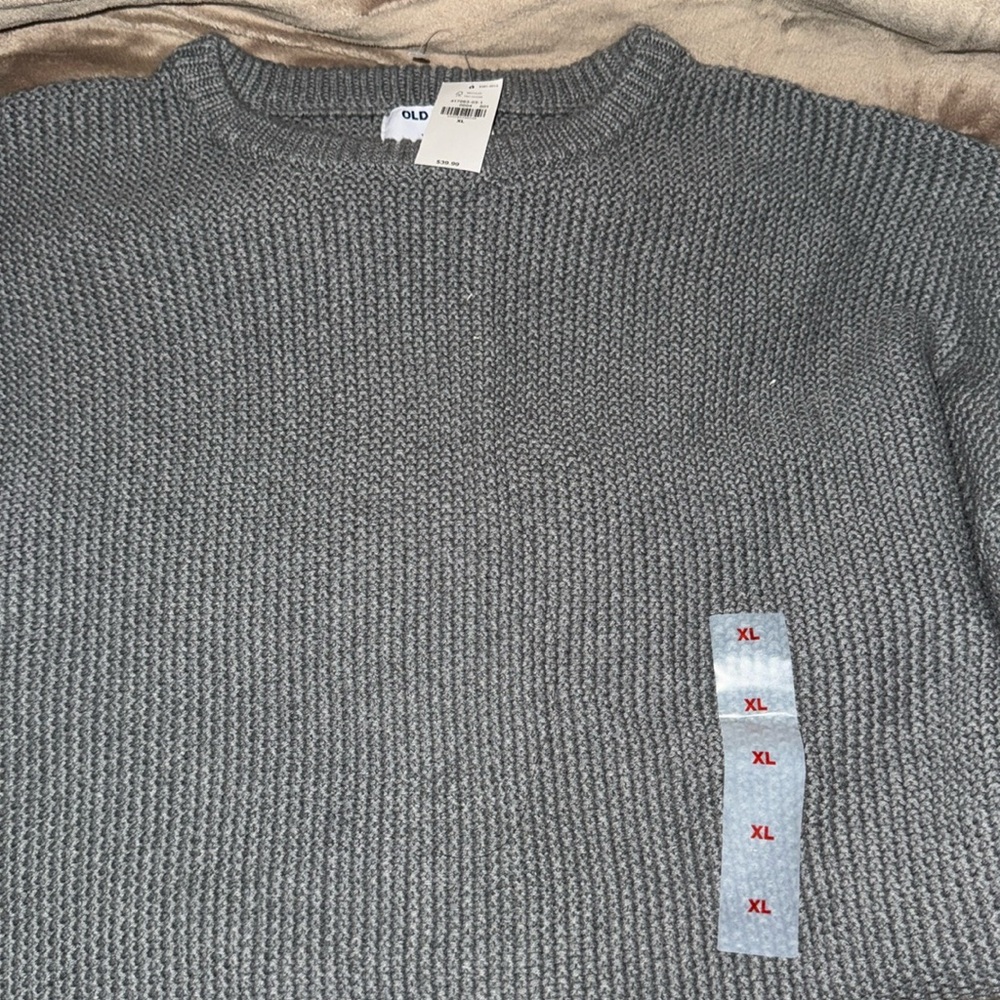 Old Navy Gray Knitted Sweater